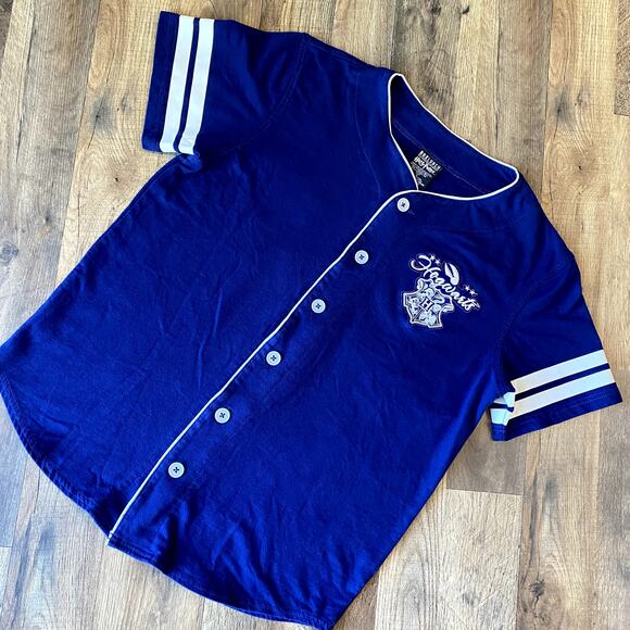 Box Lunch Harry Potter Men's Navy Quidditch Striped Jersey S - Picture 2 of 9